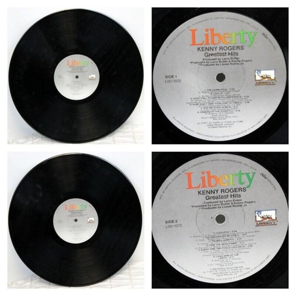 Vtg 1980 Kenny Rogers Greatest Hits LP Vinyl Record - Picture 6 of 6